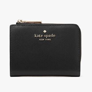 Kate Spade Black Madison Small L-Zip Wallet.
New!